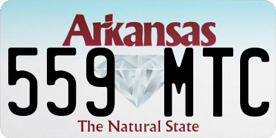 AR license plate 559MTC