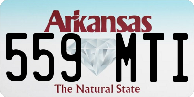 AR license plate 559MTI