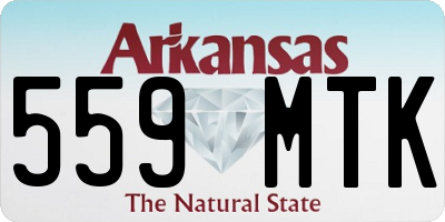 AR license plate 559MTK