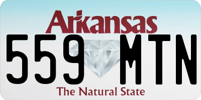 AR license plate 559MTN