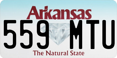 AR license plate 559MTU