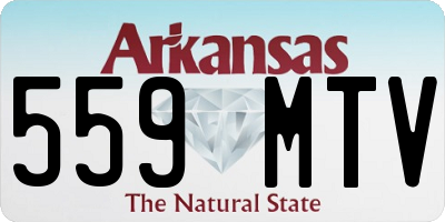AR license plate 559MTV