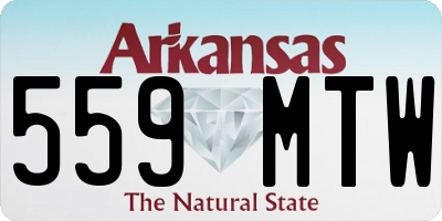 AR license plate 559MTW