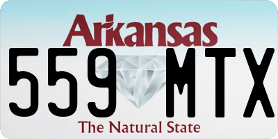 AR license plate 559MTX
