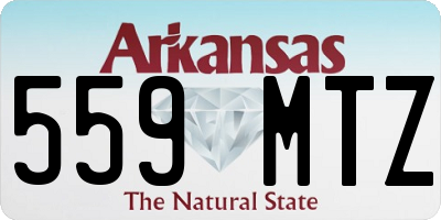 AR license plate 559MTZ