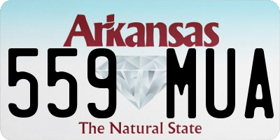 AR license plate 559MUA