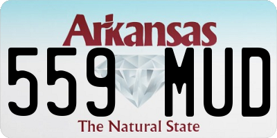 AR license plate 559MUD