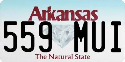 AR license plate 559MUI