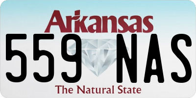 AR license plate 559NAS