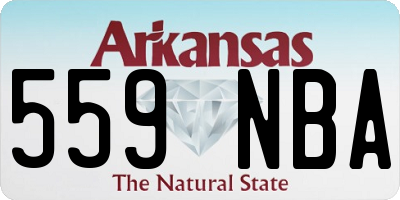 AR license plate 559NBA