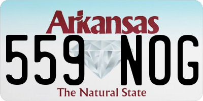 AR license plate 559NOG