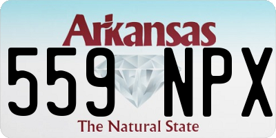 AR license plate 559NPX