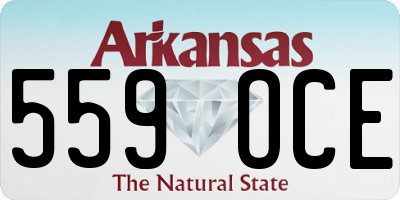 AR license plate 559OCE