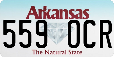 AR license plate 559OCR