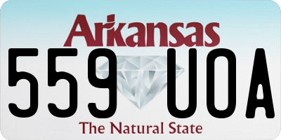 AR license plate 559UOA
