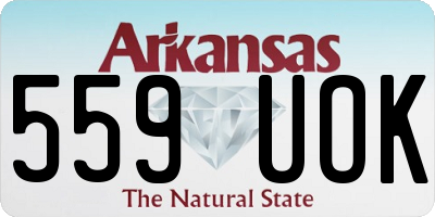 AR license plate 559UOK
