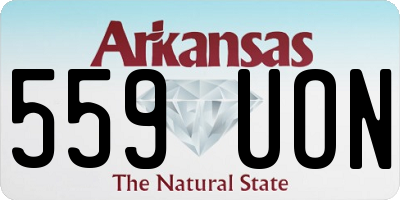 AR license plate 559UON