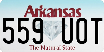 AR license plate 559UOT