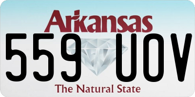 AR license plate 559UOV