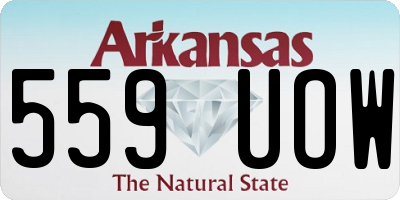 AR license plate 559UOW