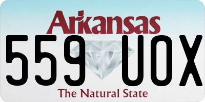 AR license plate 559UOX