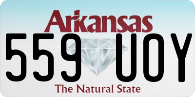 AR license plate 559UOY