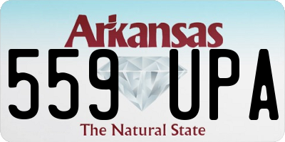 AR license plate 559UPA