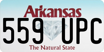 AR license plate 559UPC