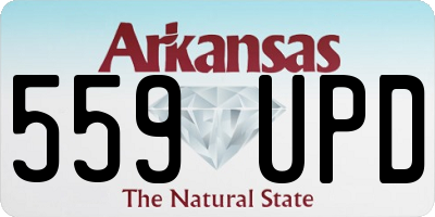 AR license plate 559UPD
