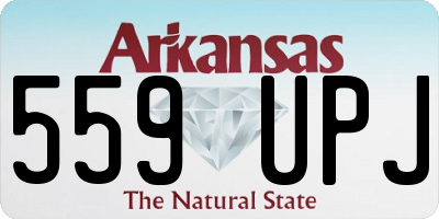 AR license plate 559UPJ