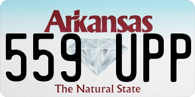 AR license plate 559UPP