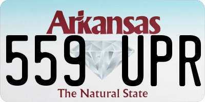 AR license plate 559UPR