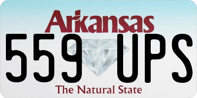 AR license plate 559UPS