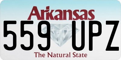 AR license plate 559UPZ