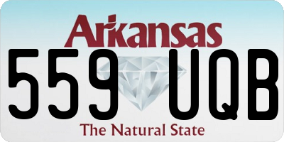AR license plate 559UQB
