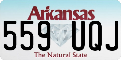 AR license plate 559UQJ