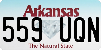AR license plate 559UQN
