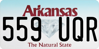 AR license plate 559UQR