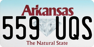 AR license plate 559UQS