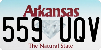 AR license plate 559UQV