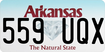 AR license plate 559UQX