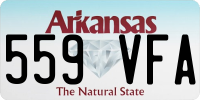 AR license plate 559VFA