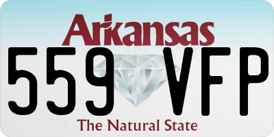 AR license plate 559VFP
