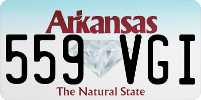 AR license plate 559VGI
