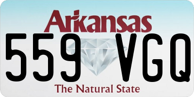 AR license plate 559VGQ