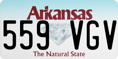 AR license plate 559VGV