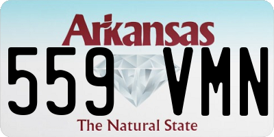 AR license plate 559VMN