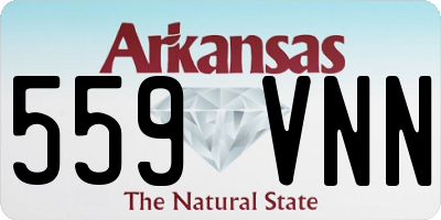 AR license plate 559VNN