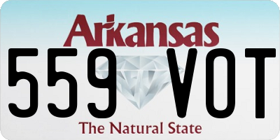 AR license plate 559VOT