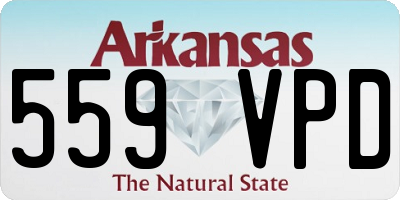 AR license plate 559VPD